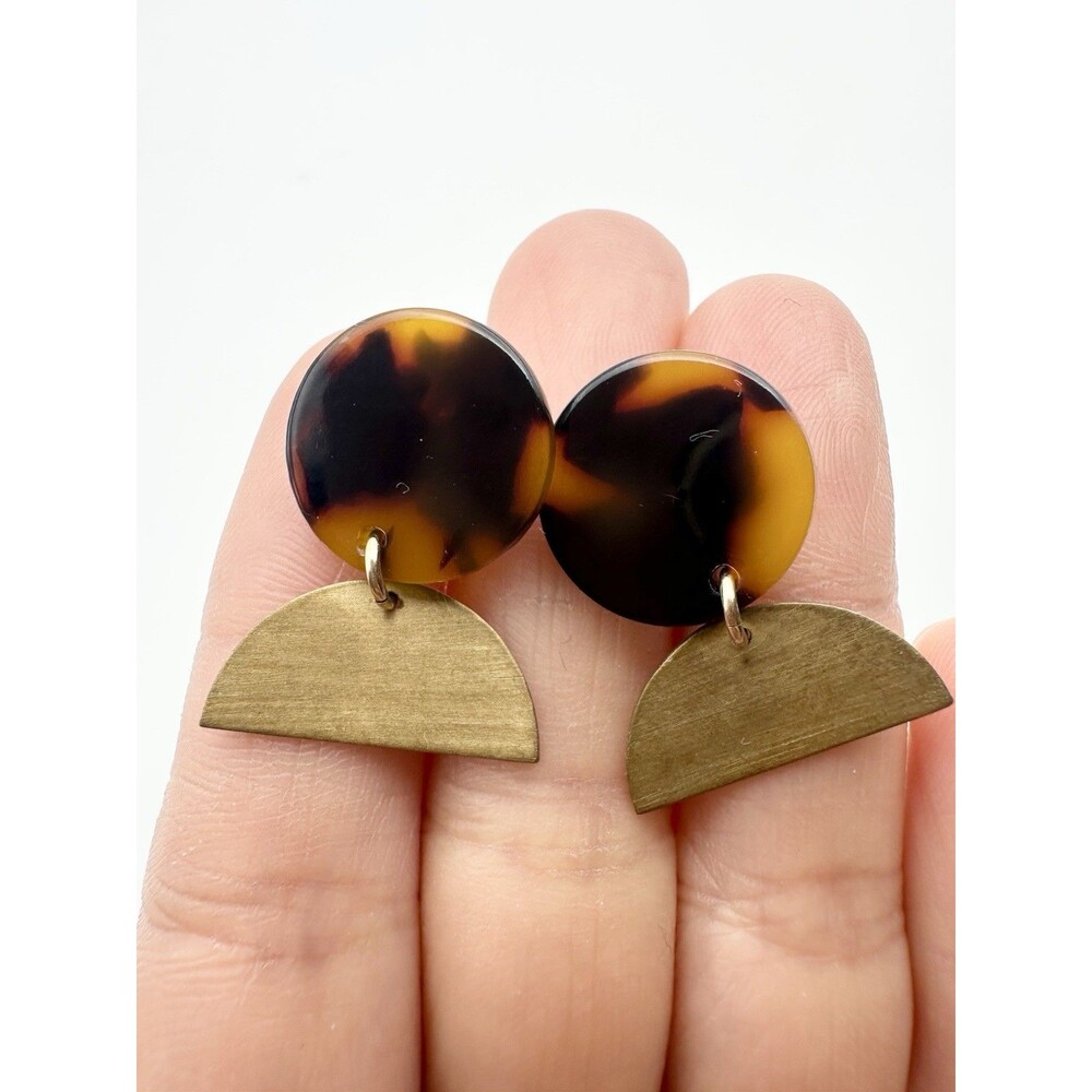 14k Gold Filled Geometric Pierced Earrings